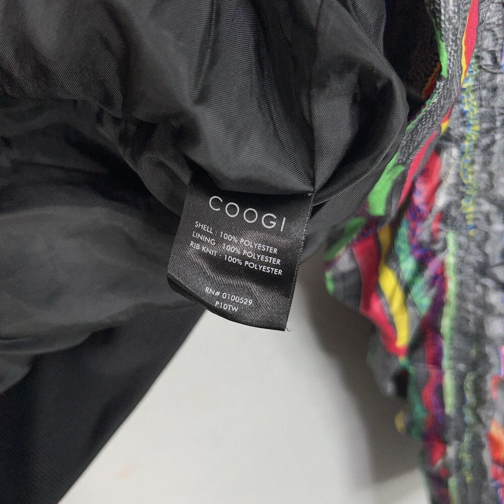 Coogi Jacket Womens Medium Bomber 3D Knit AOP Street Urban 90s Y2K Hip Hop - Picture 9 of 16